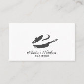 Moderne Iron Skillet Catering Visitekaartje (Voorkant)