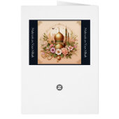 Moderne islamitische bruiloft Kaart (Achterkant)