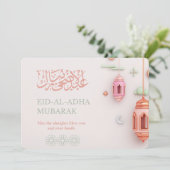 Moderne islamitische kerstkaart | Eid al-Adha 2025 (Staand voorkant)