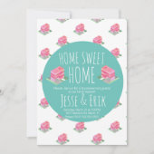 Moderne Isometrische Homes Housewarming Party Kaart (Voorkant)