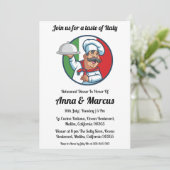 Moderne Italiaanse dineruitnodiging Kaart (Staand voorkant)