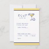 Moderne Italiaanse mediterrane limoncello RSVP Kaartje (Voorkant)