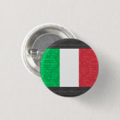 Moderne Italiaanse vlag Ronde Button 3,2 Cm (Voorkant /achterkant)