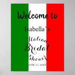 Moderne Italiaanse Vrijgezellenfeest Poster