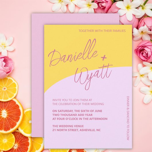 Moderne Italiaanse zomer bruiloft Kaart