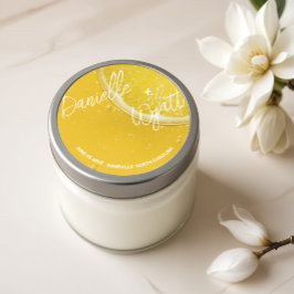 Moderne Italiaanse zomer bruiloft Ronde Sticker