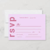 Moderne Italiaanse zomer bruiloft RSVP Kaartje (Voorkant)
