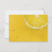 Moderne Italiaanse zomer bruiloft RSVP Kaartje (Achterkant)