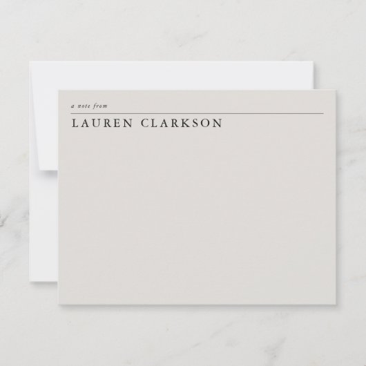 Moderne Ivoor Bolle Naam Elegant Save The Date (Voorkant)