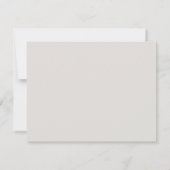 Moderne Ivoor Bolle Naam Elegant Save The Date (Achterkant)