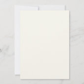 Moderne Ivoor Gouden Script Monogram Notitiekaartje (Achterkant)