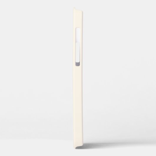 Moderne ivoorgrijze minimalistische monogram Case-Mate iPhone case (Achterkant / Links)