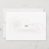 Moderne Ivoorkalligrafie Foto QR-code Save The Date (Achterkant)