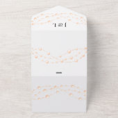 Moderne Ivoren Blush Romantische Parel Neutrale Hu All In One Uitnodiging (Buitenkant)