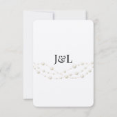 Moderne Ivoren Blush Romantische Parel Neutrale Hu Bedankkaart (Achterkant)