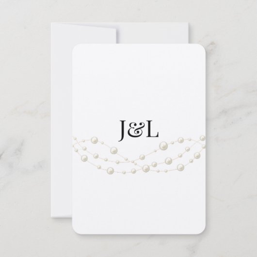 Moderne Ivoren Blush Romantische Parel Neutrale Hu Bedankkaart (Achterkant)