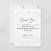 Moderne Ivoren Blush Romantische Parel Neutrale Hu Bedankkaart (Voorkant)