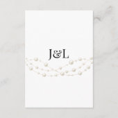 Moderne Ivoren Blush Romantische Parel Neutrale Hu Informatiekaartje (Achterkant)