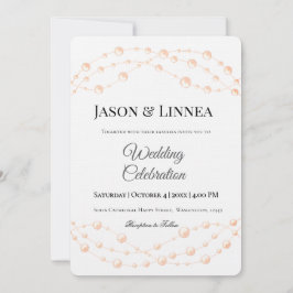 Moderne Ivoren Blush Romantische Parel Neutrale Hu Kaart