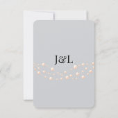 Moderne Ivoren Blush Romantische Parel Neutrale Hu RSVP Kaartje (Achterkant)