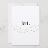 Moderne Ivoren Blush Romantische Parel Neutrale Hu Save The Date (Achterkant)