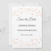 Moderne Ivoren Blush Romantische Parel Neutrale Hu Save The Date (Voorkant)
