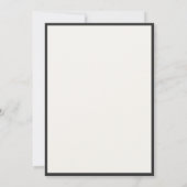 Moderne Ivoren Fotolijst Afstudeerfeest Kaart (Achterkant)