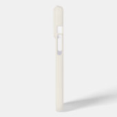 Moderne Ivoren Zwarte Monogram Naam Case-Mate iPhone Case (Achterkant / Links)