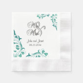 Moderne Jade Lace Servetten (Voorkant)