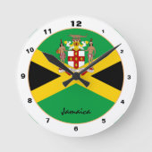 Moderne Jamaicaanse vlag, trendy Jamaica Home / de Ronde Klok (Voorkant)