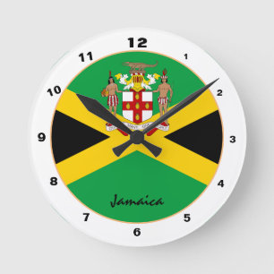 Moderne Jamaicaanse vlag, trendy Jamaica Home / de Ronde Klok