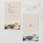 Moderne Japandi Architect Visitekaartje (Voorkant / Achterkant)