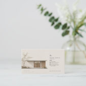 Moderne Japandi-architect Visitekaartje (Staand voorkant)
