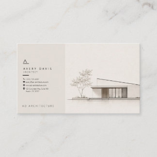 Moderne Japandi Architect Visitekaartje