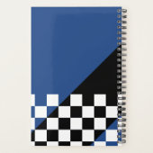 Moderne Japanse Checker en Symbool Monogram Planner (Achterkant)