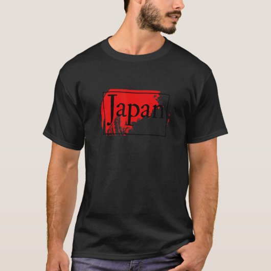 Moderne Japanse Design Kanji T-shirt (Voorkant)