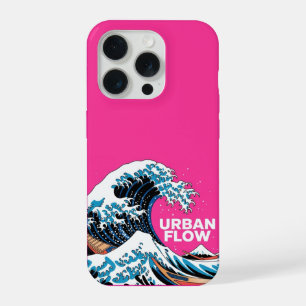 Moderne Japanse Golf Art iPhone Hoes - Roze Aesthe 15 Pro Case
