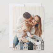 Moderne Japanse Kerstmis Scandinavische huizen 1 f Feestdagenkaart (Achterkant)