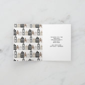 Moderne Japanse Kerstmis Scandinavische huizen 3 f Feestdagen Kaart (Binnen)