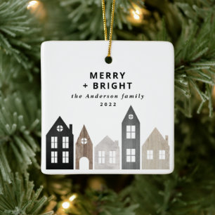 Moderne Japanse Kerstmis Scandinavische huizen sti Keramisch Ornament