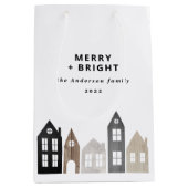 Moderne Japanse Kerstmis Scandinavische huizen sti Medium Cadeauzakje (Voorkant)