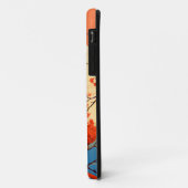 Moderne japanse Natuur vogel in bloesemlandschap Case-Mate iPhone Case (Achterkant/links)