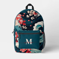 Moderne Japanse Sakura Custom Monogram Naam