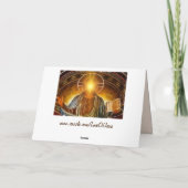 moderne jesus wenskaart kaart (Achterkant)