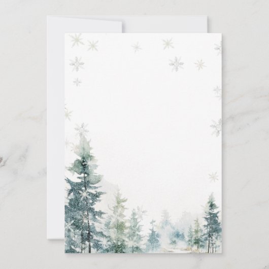 Moderne Jingle & Mingle Winter Party uitnodiging (Achterkant)