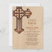 Moderne jongens Spaanse doop Kaart (Voorkant)