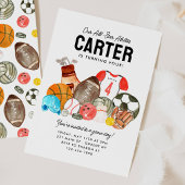 Moderne Jongens Sport Ballen All Star Kids Verjaar Kaart