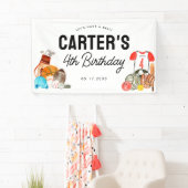 Moderne Jongens Sport Ballen All Star Kids Verjaar Spandoek (Insitu)