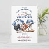 Moderne Jongens Sport Honkbal Stadion Verjaardagsf Kaart (Staand voorkant)