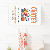 Moderne Jongens Sportballen All Star 1st Verjaarda Spandoek (Insitu)